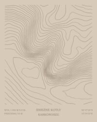 Śnieżne kotły topograficznie (30x40 cm b)