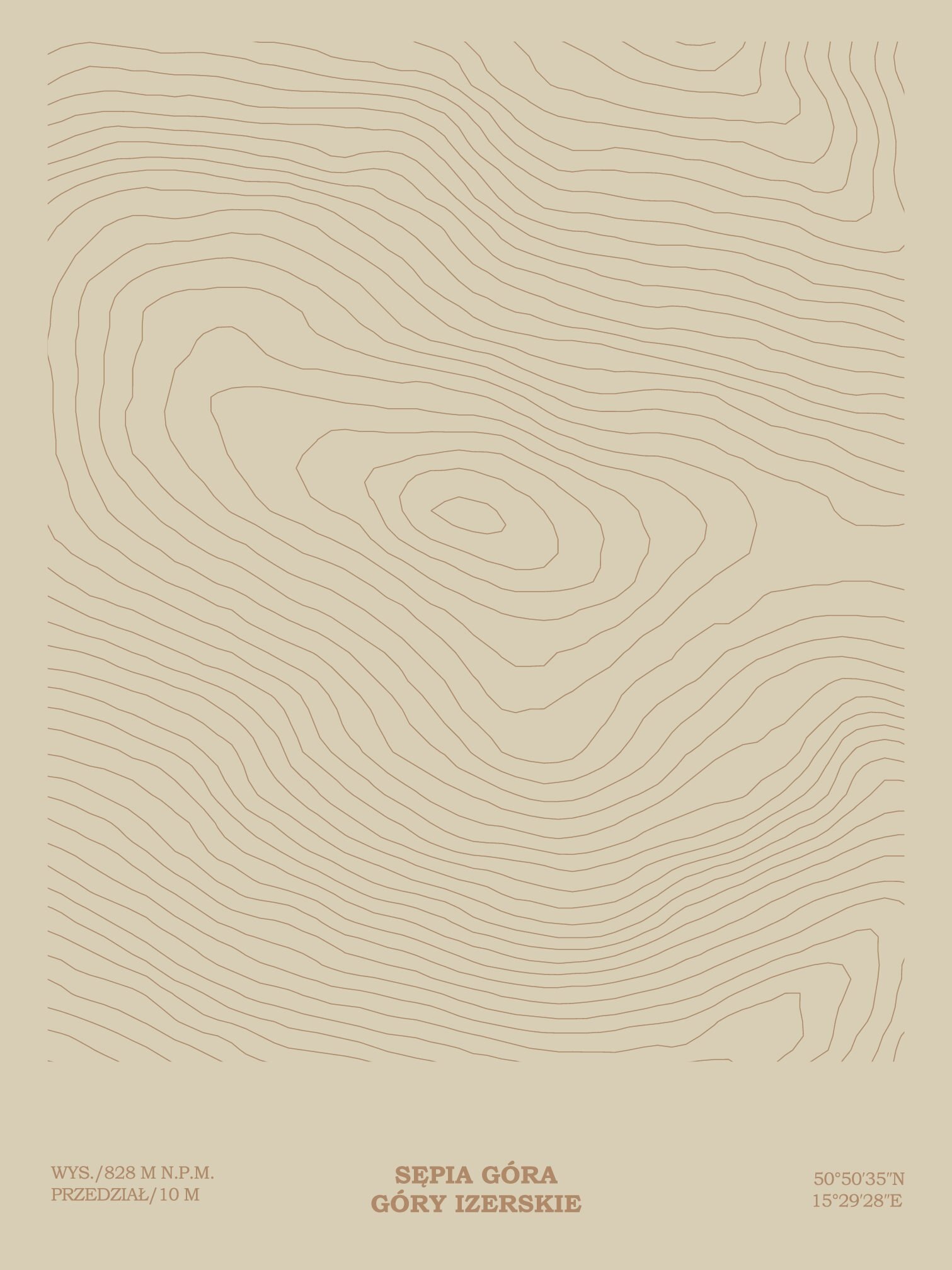 Sępia Góra Topograficznie (30x40 cm)